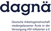 Logo Dagnä: Deutsche Arbeitsgemeinschaft niedergelassener Ärzte in der Versorgung HIV-Infizierter e.V.